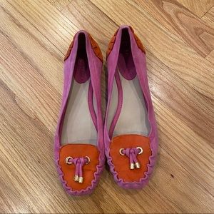 5/$25 - Kate Spade York orange and pink flats